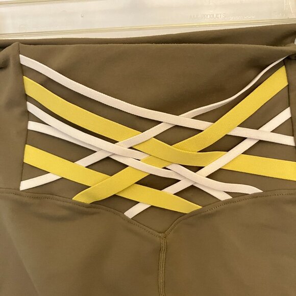 Fabletics Boost PowerHold Womens High-Waisted 7/8 Athletic Leggings Green XXL - Picture 6 of 8